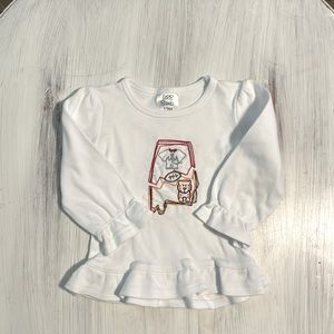 💚5/$25💚 House Divided Auburn/Alabama Ruffle Long Sleeve Top